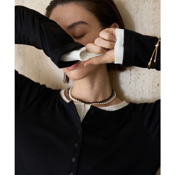 【CAPRICIEUX LE'MAGE】インナーSET袖ギャザーヘンリーＴ | PAL GROUP OUTLET | 詳細画像26 