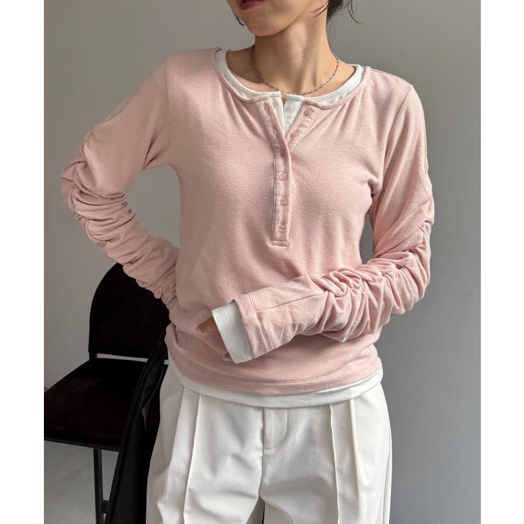 【CAPRICIEUX LE'MAGE】インナーSET袖ギャザーヘンリーＴ | PAL GROUP OUTLET | 詳細画像47 