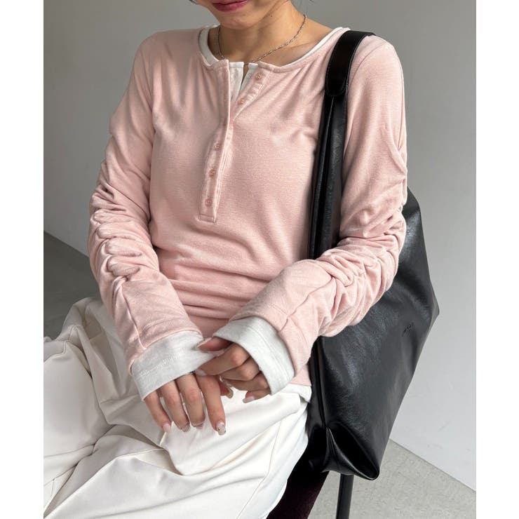 【CAPRICIEUX LE'MAGE】インナーSET袖ギャザーヘンリーＴ | PAL GROUP OUTLET | 詳細画像48 