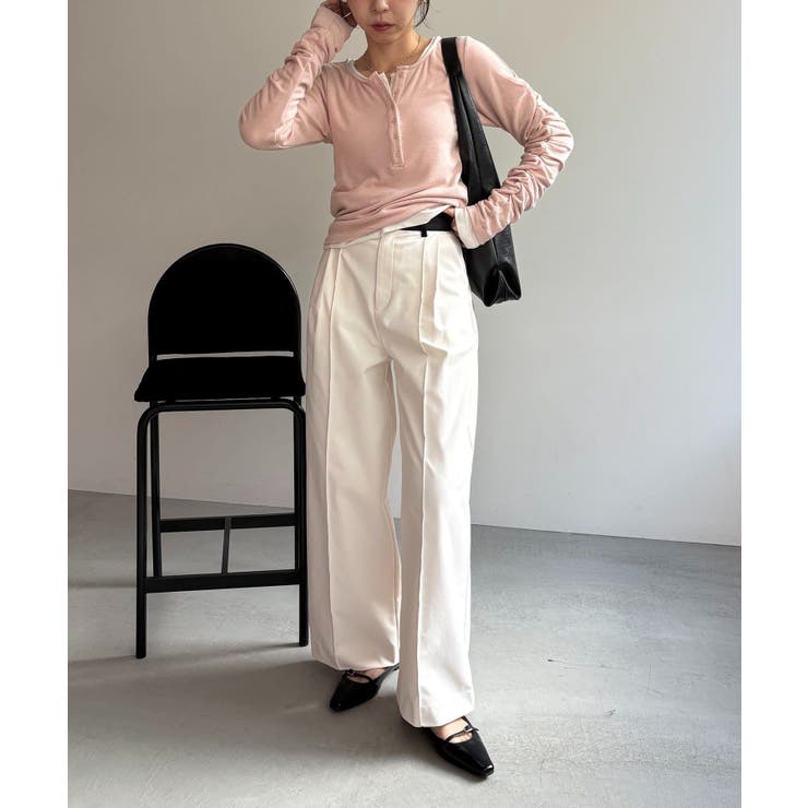 【CAPRICIEUX LE'MAGE】インナーSET袖ギャザーヘンリーＴ | PAL GROUP OUTLET | 詳細画像49 