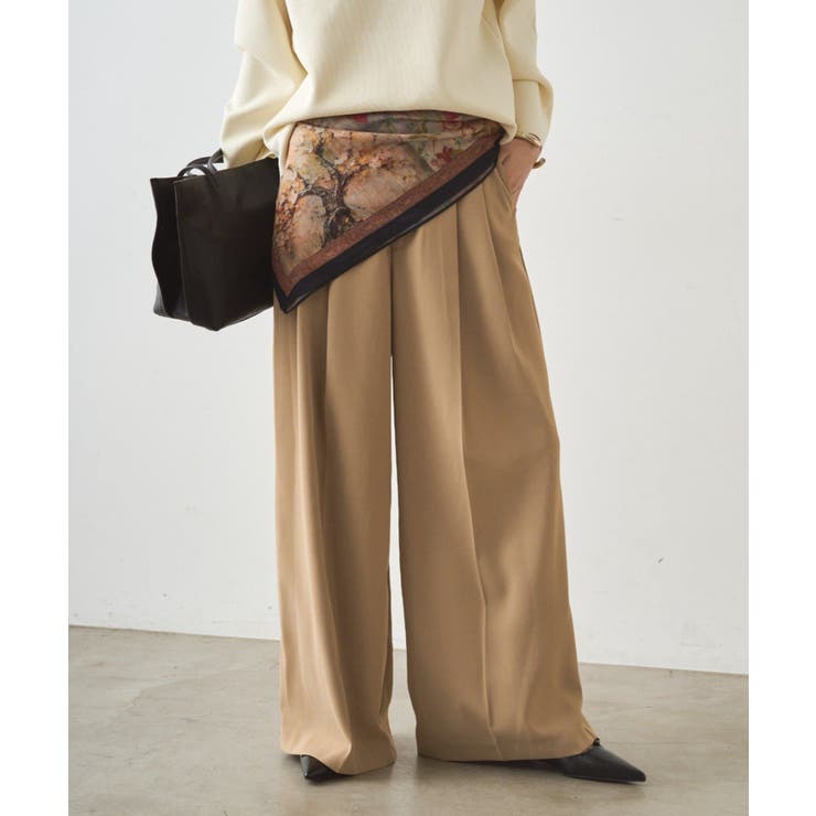 BE | 【Loungedress】2タックワイドPT | PAL GROUP OUTLET