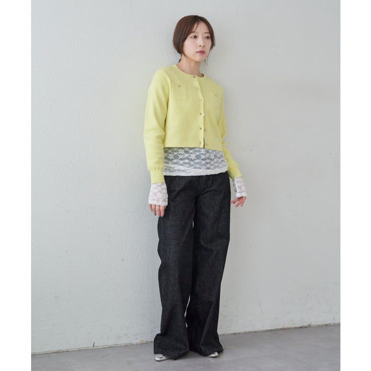 【SHENERY】コットンニットショートカーディガン | PAL GROUP OUTLET | 詳細画像2 