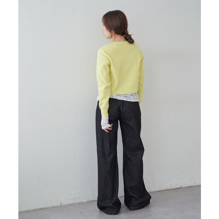 【SHENERY】コットンニットショートカーディガン | PAL GROUP OUTLET | 詳細画像4 