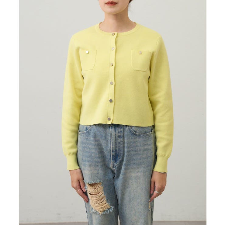 【SHENERY】コットンニットショートカーディガン | PAL GROUP OUTLET | 詳細画像8 