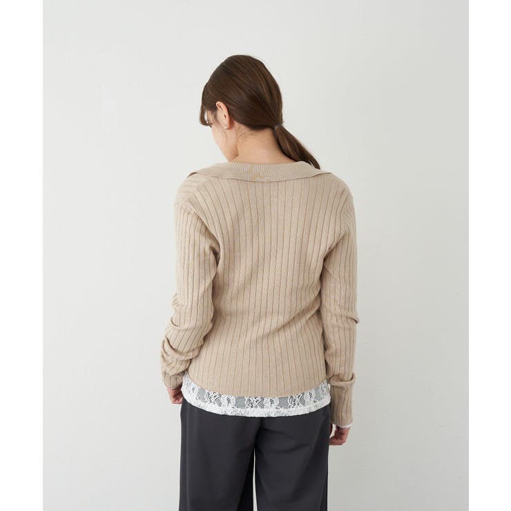 【SHENERY】ハーフジップリブニット | PAL GROUP OUTLET | 詳細画像20 