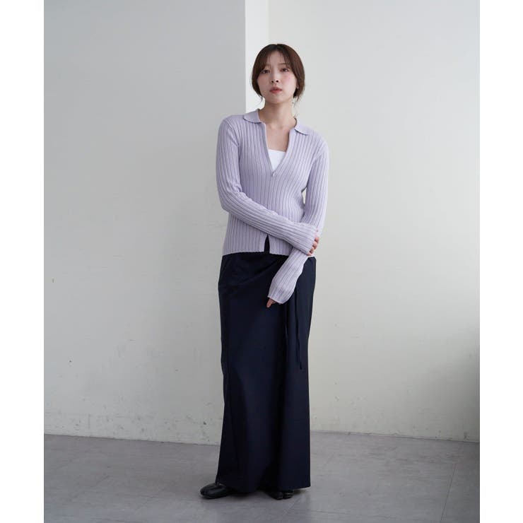 【SHENERY】ハーフジップリブニット | PAL GROUP OUTLET | 詳細画像27 