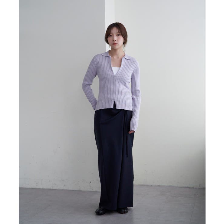 【SHENERY】ハーフジップリブニット | PAL GROUP OUTLET | 詳細画像28 