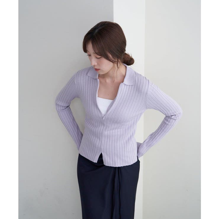 【SHENERY】ハーフジップリブニット | PAL GROUP OUTLET | 詳細画像32 