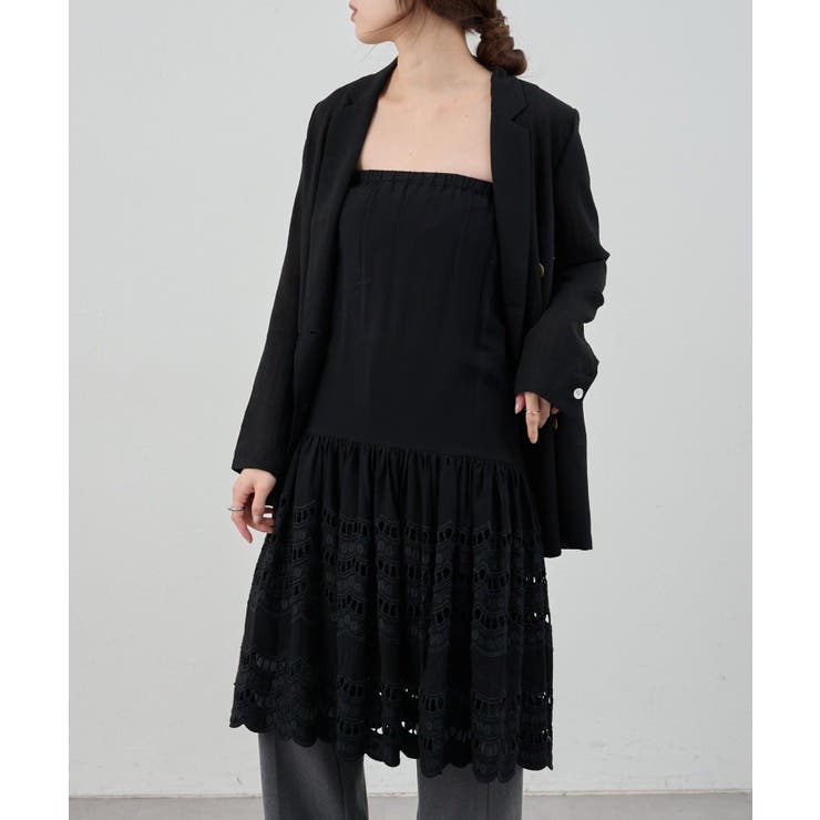 BLK | 【SHENERY】スカラップレーススカート | PAL GROUP OUTLET