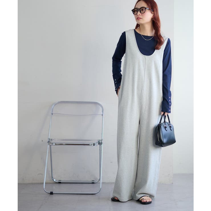 【Discoat】前後2WAY裏毛サロペット | PAL GROUP OUTLET | 詳細画像12 