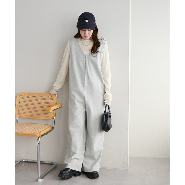 【Discoat】前後2WAY裏毛サロペット | PAL GROUP OUTLET | 詳細画像2 