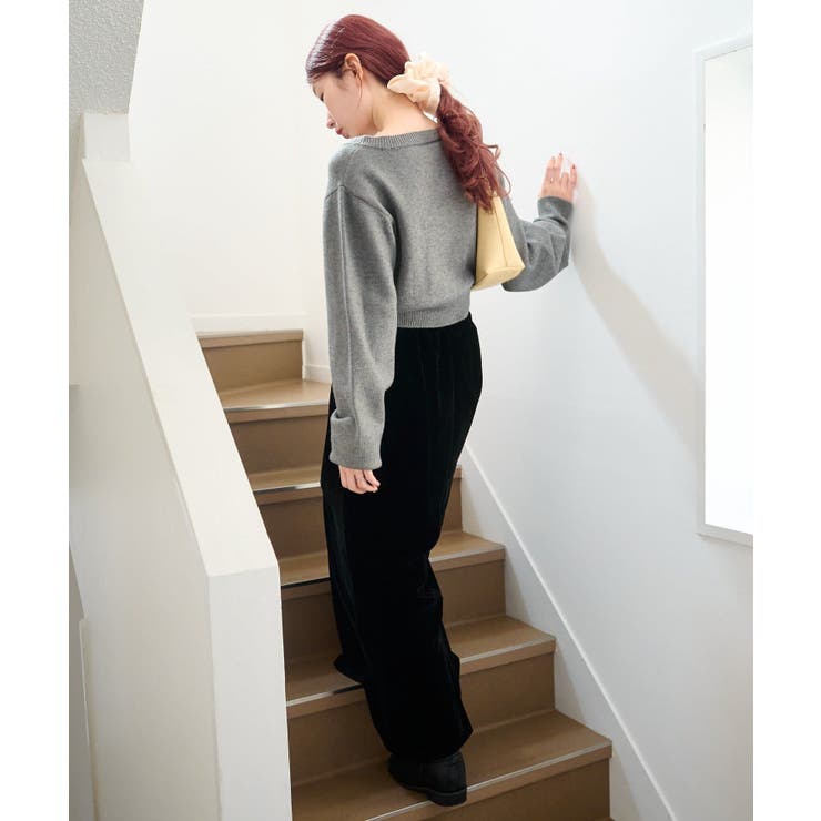 【Kastane】シアーベロアフレアスカート | PAL GROUP OUTLET | 詳細画像2 