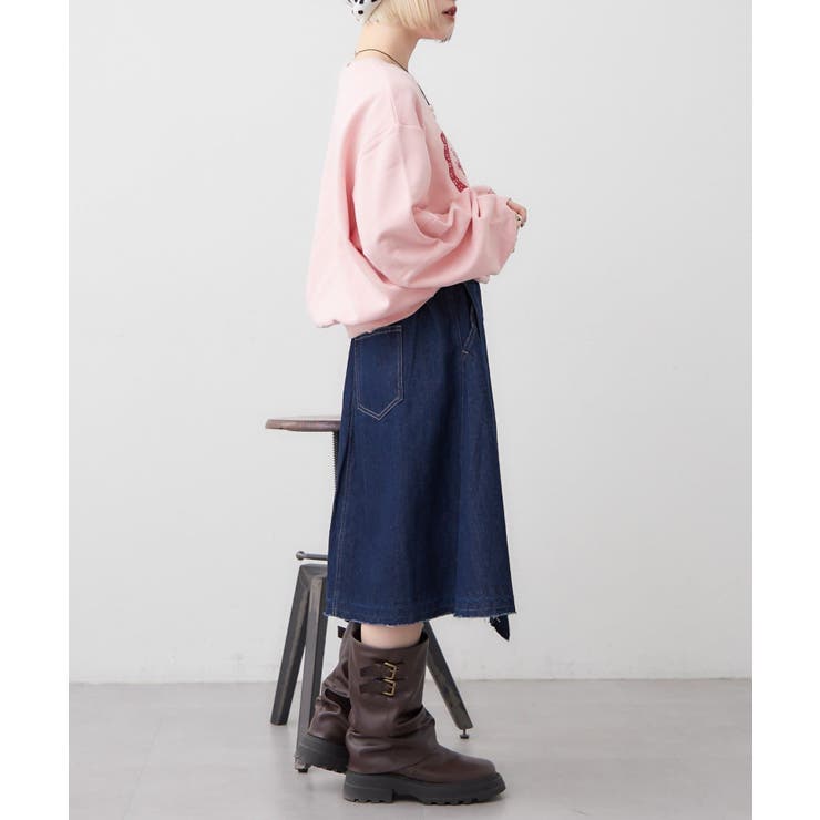 【w closet】デニムミディスカート | PAL GROUP OUTLET | 詳細画像10 