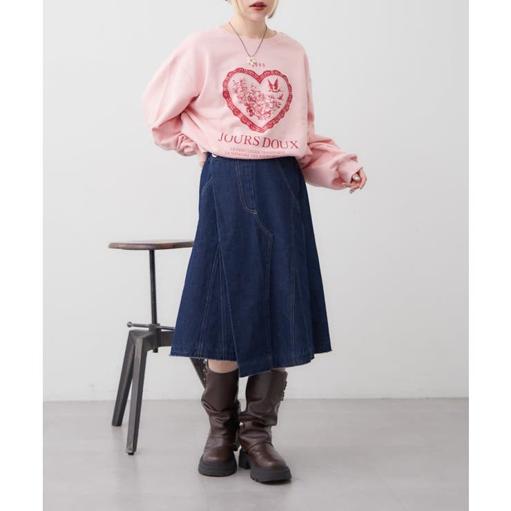 【w closet】デニムミディスカート | PAL GROUP OUTLET | 詳細画像7 