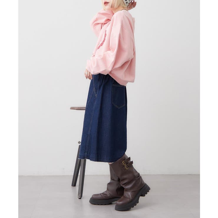 【w closet】デニムミディスカート | PAL GROUP OUTLET | 詳細画像8 