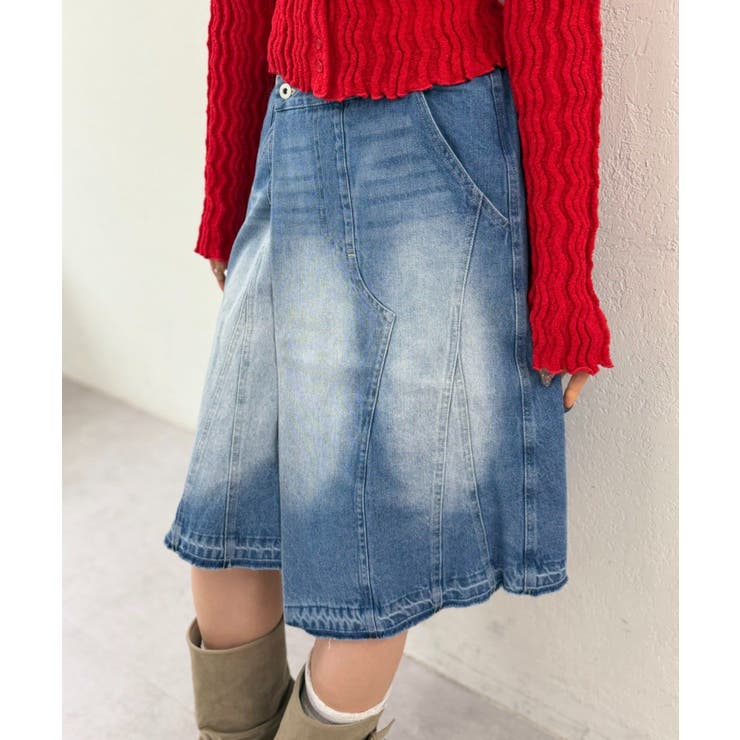 BLU | 【w closet】デニムミディスカート | PAL GROUP OUTLET
