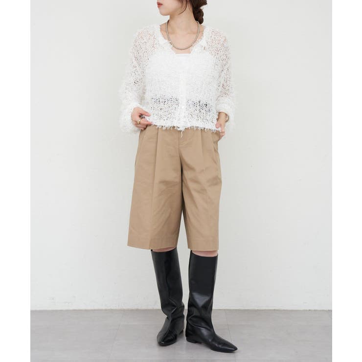 【SHENERY】チュールヤーンネップカーディガン | PAL GROUP OUTLET | 詳細画像3 