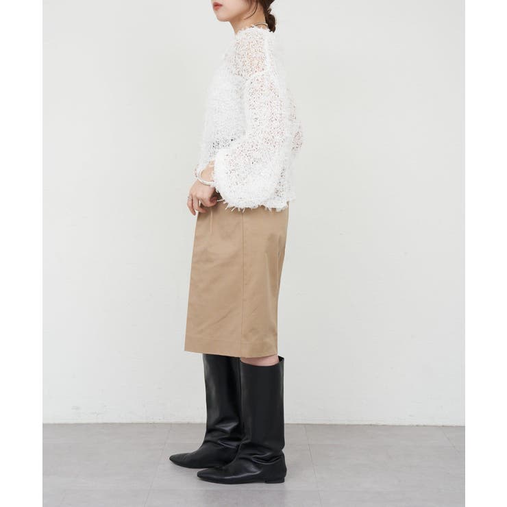 【SHENERY】チュールヤーンネップカーディガン | PAL GROUP OUTLET | 詳細画像4 