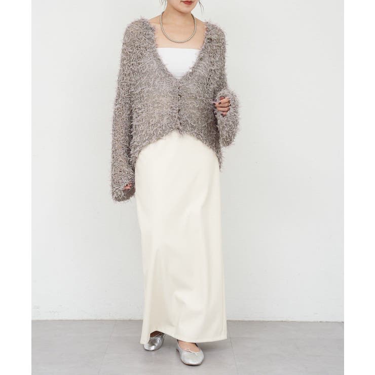 【SHENERY】チュールヤーンネップカーディガン | PAL GROUP OUTLET | 詳細画像32 