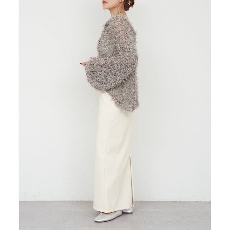 【SHENERY】チュールヤーンネップカーディガン | PAL GROUP OUTLET | 詳細画像33 