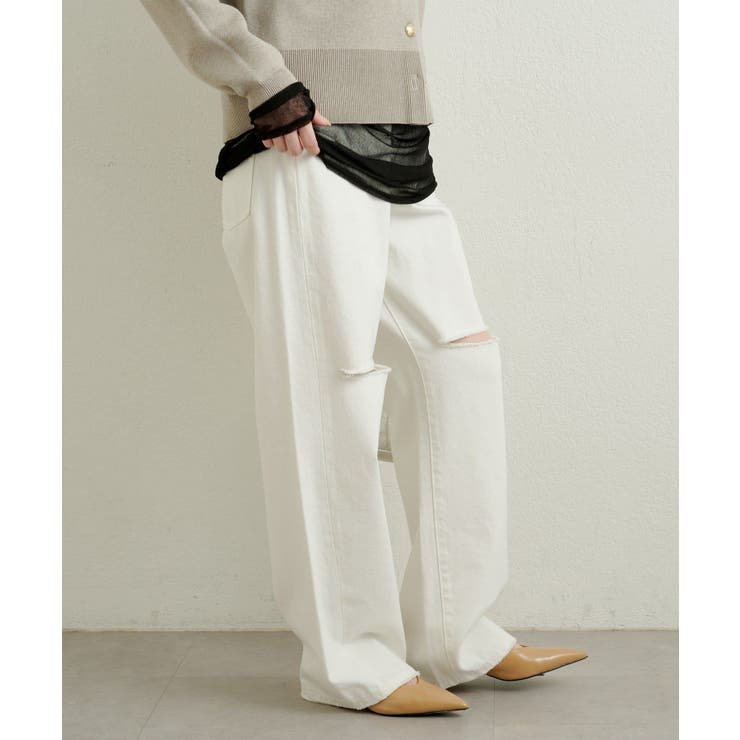 【Omekashi】ダメージデニムパンツ | PAL GROUP OUTLET | 詳細画像5 