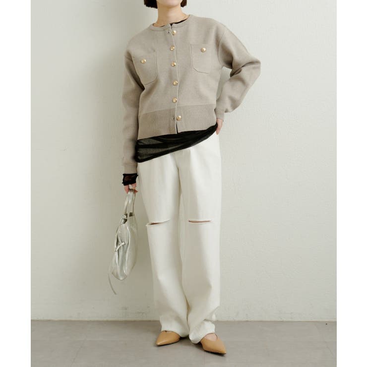 【Omekashi】ダメージデニムパンツ | PAL GROUP OUTLET | 詳細画像7 