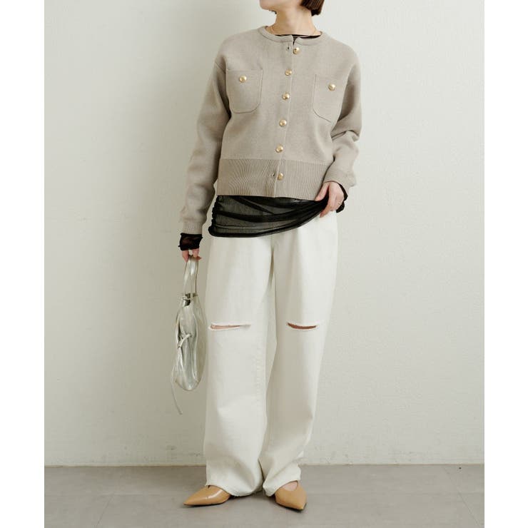 【Omekashi】ダメージデニムパンツ | PAL GROUP OUTLET | 詳細画像8 