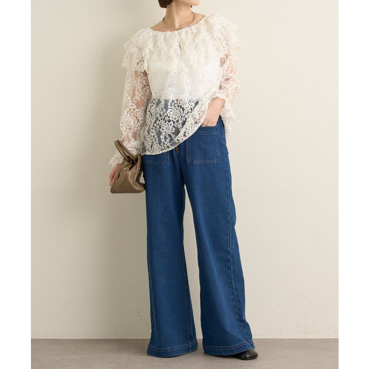 【Omekashi】レースラッフルブラウス | PAL GROUP OUTLET | 詳細画像27 