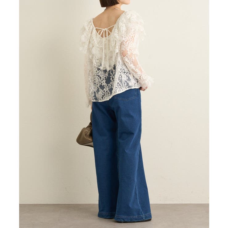 【Omekashi】レースラッフルブラウス | PAL GROUP OUTLET | 詳細画像29 