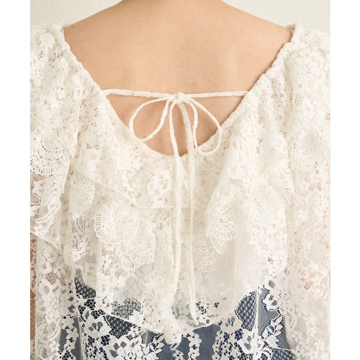 【Omekashi】レースラッフルブラウス | PAL GROUP OUTLET | 詳細画像33 