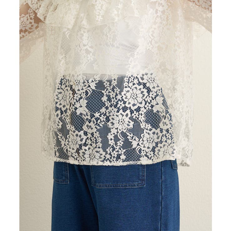 【Omekashi】レースラッフルブラウス | PAL GROUP OUTLET | 詳細画像36 