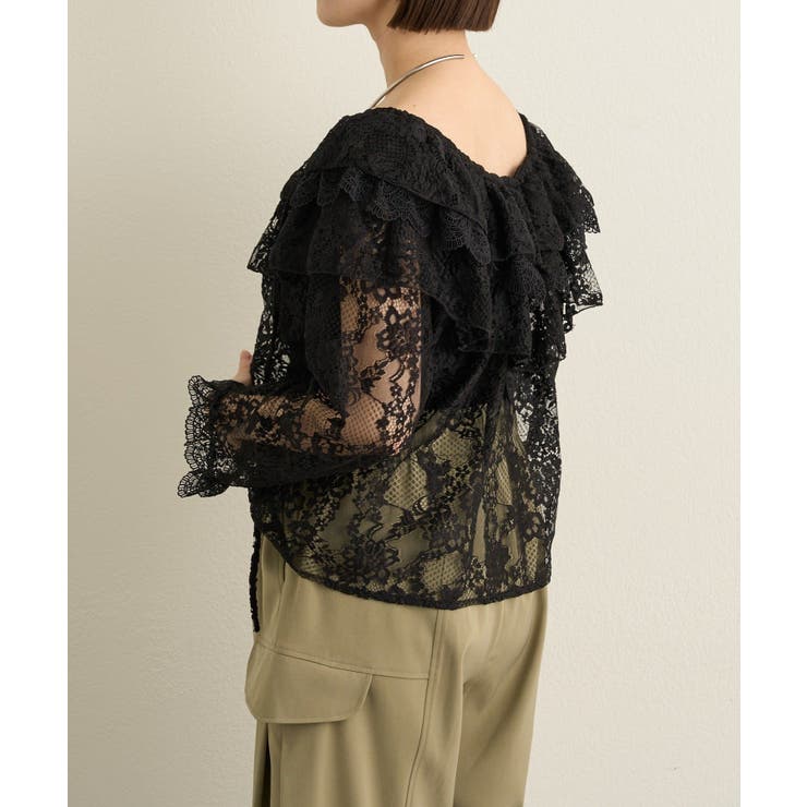 【Omekashi】レースラッフルブラウス | PAL GROUP OUTLET | 詳細画像45 