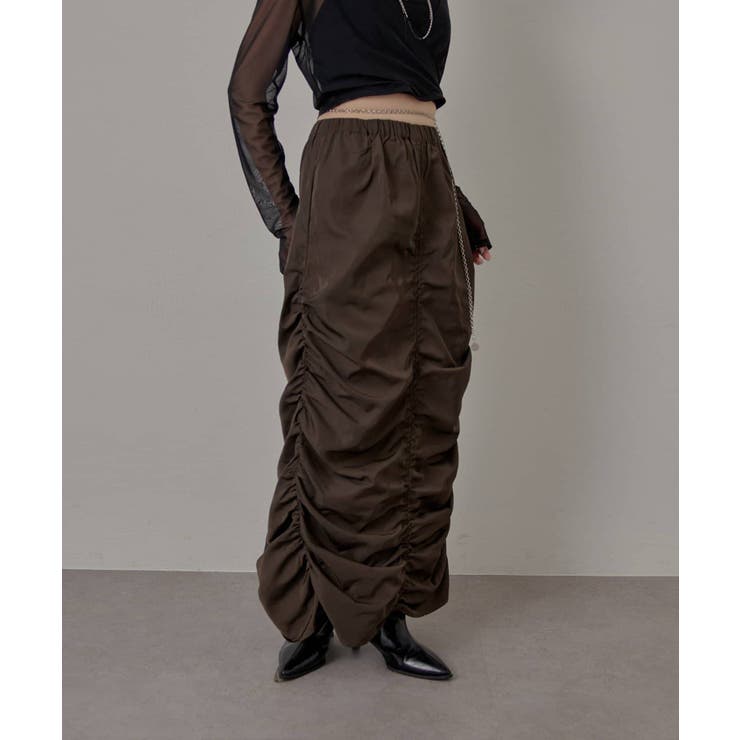 【mline】[mline]ギャザーカーゴスカート | PAL GROUP OUTLET | 詳細画像2 