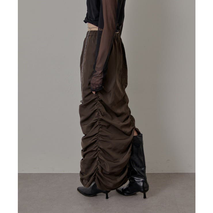 【mline】[mline]ギャザーカーゴスカート | PAL GROUP OUTLET | 詳細画像3 