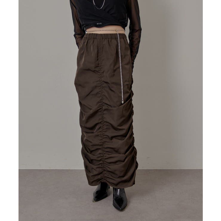 【mline】[mline]ギャザーカーゴスカート | PAL GROUP OUTLET | 詳細画像4 