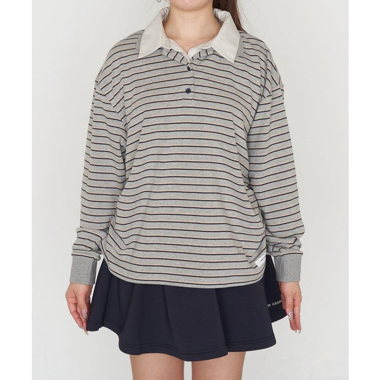 【RAY CASSIN】ボーダーポロT | PAL GROUP OUTLET | 詳細画像9 