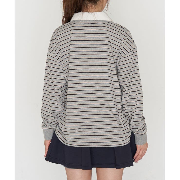 【RAY CASSIN】ボーダーポロT | PAL GROUP OUTLET | 詳細画像15 