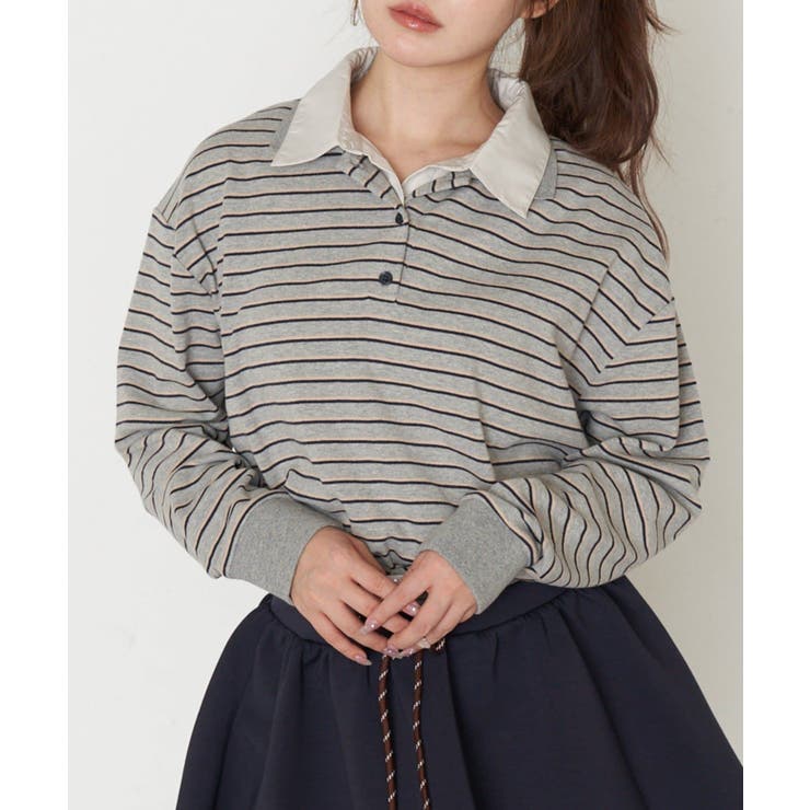 【RAY CASSIN】ボーダーポロT | PAL GROUP OUTLET | 詳細画像8 