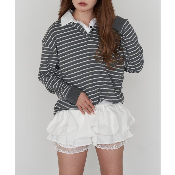 【RAY CASSIN】ボーダーポロT | PAL GROUP OUTLET | 詳細画像29 