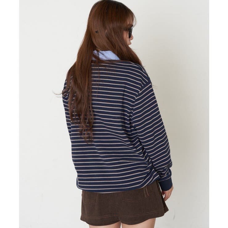 【RAY CASSIN】ボーダーポロT | PAL GROUP OUTLET | 詳細画像32 