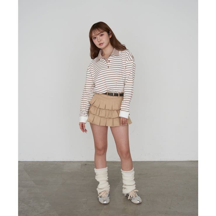 【RAY CASSIN】ボーダーポロT | PAL GROUP OUTLET | 詳細画像19 