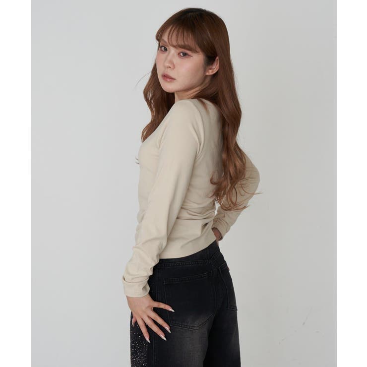 【RAY CASSIN】ロゴ刺?カップ付UネックロンT | PAL GROUP OUTLET | 詳細画像23 