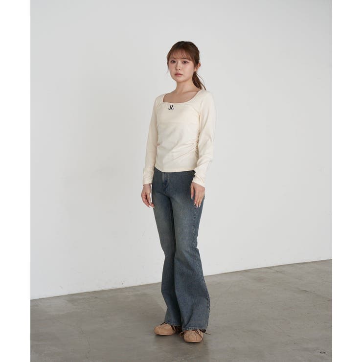 【RAY CASSIN】ロゴ刺?カップ付UネックロンT | PAL GROUP OUTLET | 詳細画像8 