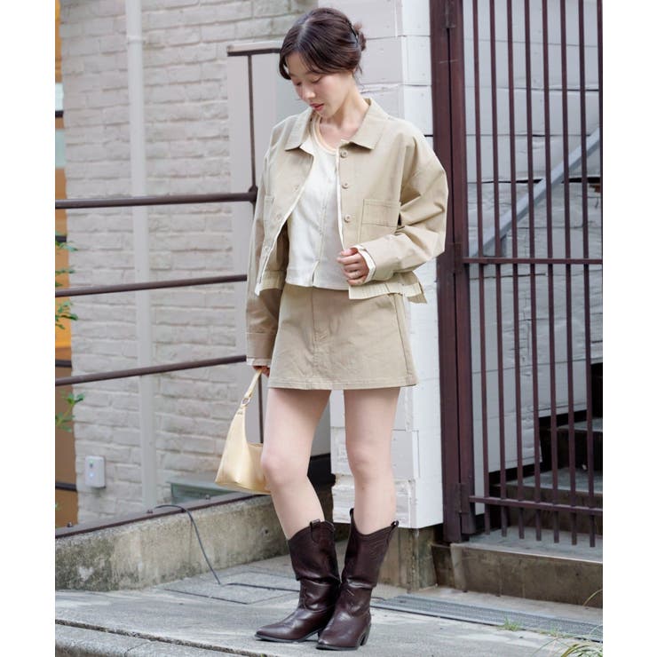 【Kastane】レイヤードショートシャツジャケット | PAL GROUP OUTLET | 詳細画像7 