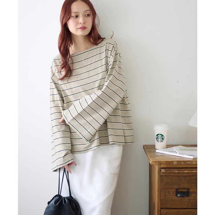 【Discoat】2WAYワンショルボーダープルオーバー | PAL GROUP OUTLET | 詳細画像11 