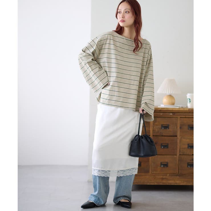 【Discoat】2WAYワンショルボーダープルオーバー | PAL GROUP OUTLET | 詳細画像12 