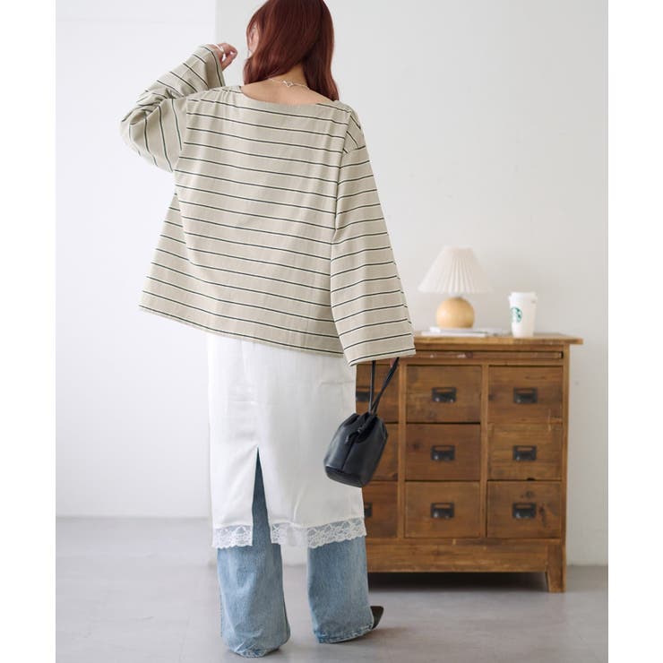 【Discoat】2WAYワンショルボーダープルオーバー | PAL GROUP OUTLET | 詳細画像13 