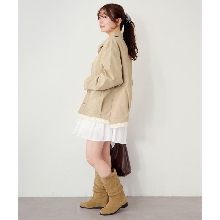 【Kastane】レイヤードミドルシャツジャケット | PAL GROUP OUTLET | 詳細画像12 