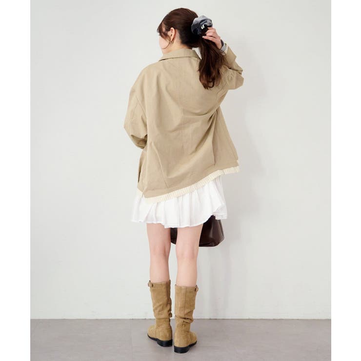 【Kastane】レイヤードミドルシャツジャケット | PAL GROUP OUTLET | 詳細画像13 