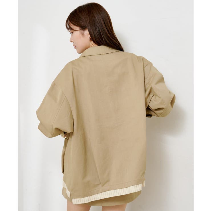 【Kastane】レイヤードミドルシャツジャケット | PAL GROUP OUTLET | 詳細画像19 